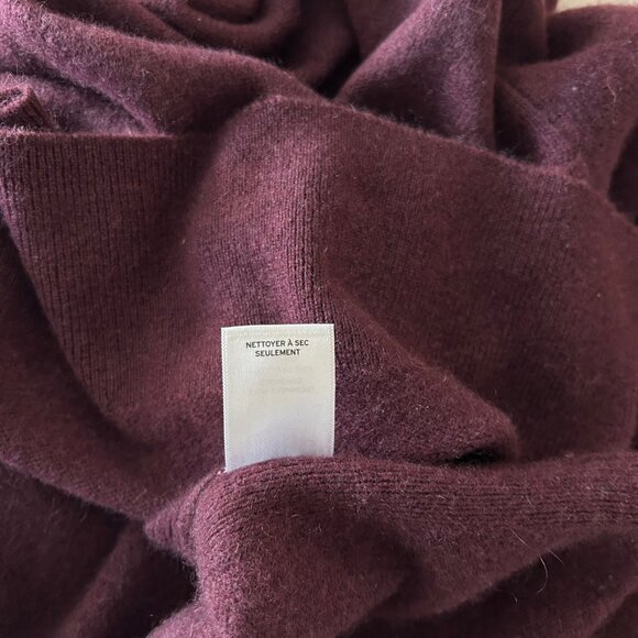 Halogen Purple/ Burgundy Cashmere Sweater Sz 1 - Picture 6 of 8